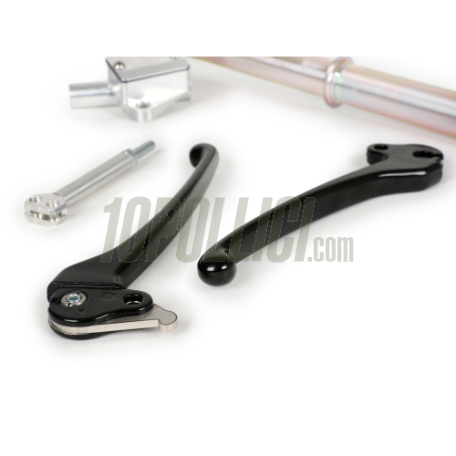Brake master cylinder kit MOTORINO DIAVOLO with lever and throttle shaft  Vespa PX, PE - black