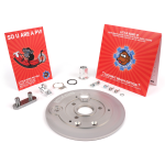 Piatto porta ganasce posteriore CMD "LIttle Kong" per Vespa 50-125 ET3 Primavera - Alluminio CNC