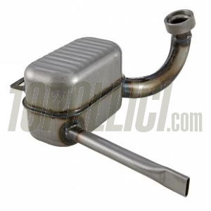 Exhaust for  Vespa 150 GS VS2-5T, steel, screwable