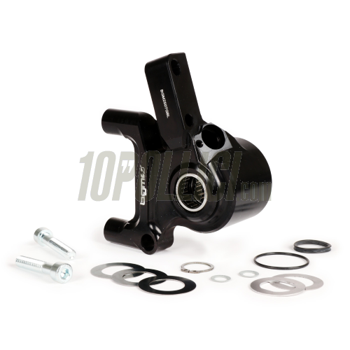 Supporto pinza freno radiale BGM PRO 4 pistoncini Ø 20mm, Vespa PX '98, MY, '11, kit GRIMECA NT - nera 
