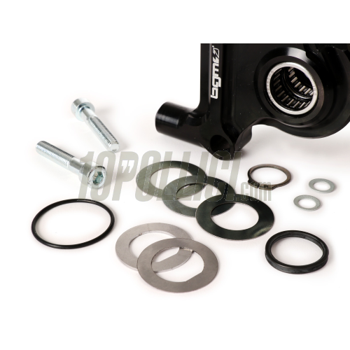 Supporto pinza freno radiale BGM PRO 4 pistoncini Ø 20mm, Vespa PX '98, MY, '11, kit GRIMECA NT - nera 