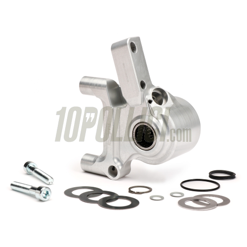 Brake caliper bracket BGM PRO radial 4 pistons Ø 20 mm, Vespa PX '98, MY, '11, kit GRIMECA NT - silver