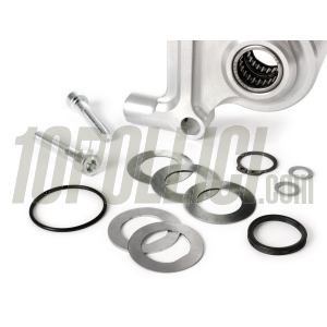 Brake caliper bracket BGM PRO radial 4 pistons Ø 20 mm, Vespa PX '98, MY, '11, kit GRIMECA NT - silver