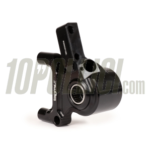 Brake caliper BGM PRO radial 4 pistons and bracket Ø 20 mm set, Vespa PX '98, MY, '11, kit GRIMECA NT - black