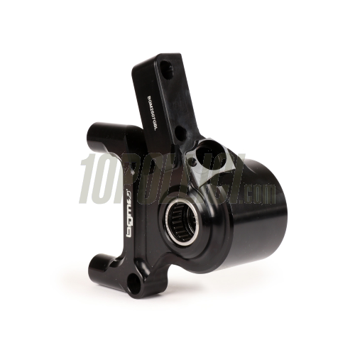 Brake caliper BGM PRO radial 4 pistons and bracket Ø 20 mm set, Vespa PX '98, MY, '11, kit GRIMECA NT - black