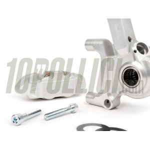 Kit pinza freno radiale BGM PRO 4 pistoncini e supporto Ø 20 mm, Vespa PX '98, MY, '11, kit GRIMECA NT - argento