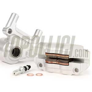 Kit pinza freno radiale BGM PRO 4 pistoncini e supporto Ø 20 mm, Vespa PX '98, MY, '11, kit GRIMECA NT - argento