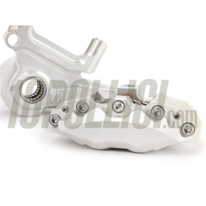 Kit pinza freno radiale BGM PRO 4 pistoncini e supporto Ø 20 mm, Vespa PX '98, MY, '11, kit GRIMECA NT - argento