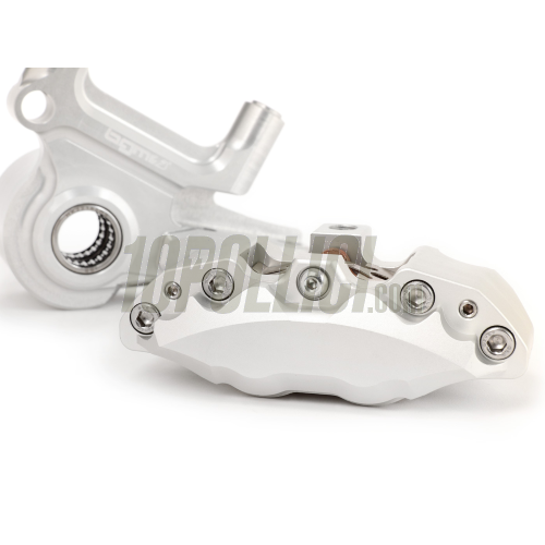 Kit pinza freno radiale BGM PRO 4 pistoncini e supporto Ø 20 mm, Vespa PX '98, MY, '11, kit GRIMECA NT - argento