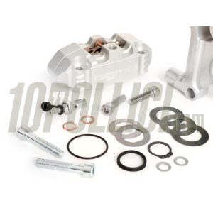 Kit pinza freno radiale BGM PRO 4 pistoncini e supporto Ø 20 mm, Vespa PX '98, MY, '11, kit GRIMECA NT - argento