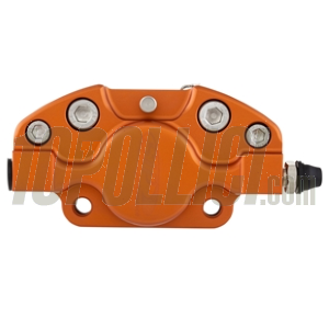 Pinza freno SIP 2 pistoncini Ø 31,5 mm, Vespa PX '98, MY, '11, kit GRIMECA - arancione opaco anodizzato