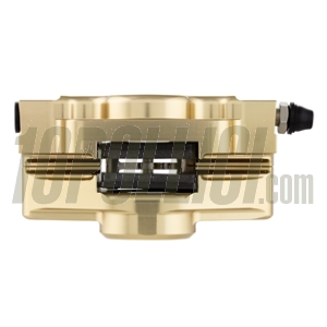 Brake caliper SIP 2 pistons Ø 31,5 mm, Vespa PX '98, MY, '11, kit GRIMECA - satin gold anodized