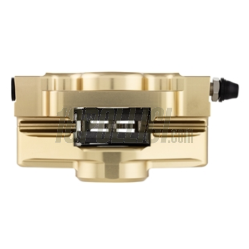 Brake caliper SIP 2 pistons Ø 31,5 mm, Vespa PX '98, MY, '11, kit GRIMECA - satin gold anodized