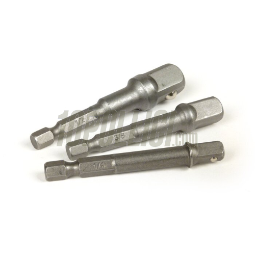 Bit holder extensions 1/4", 3/8", 1/2" - 3 pcs