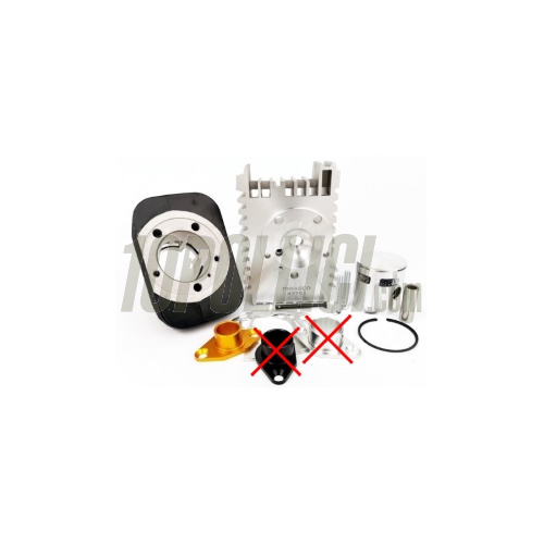 Cilinder kit PINASCO 80cc EVOTEN QUADRO pin 12 PIAGGIO CIAO-SI, aluminium, single ring, flanged exhaust, 22mm intake mainfolds