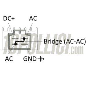 Tension regulator SIP 12V AC/DC