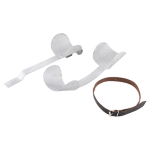 Spare Wheel Holder, behind legshields, for Vespa V1, VU, VM, VN, VBA, VBB, VNA, VNB, Super - 8" rim closed or open