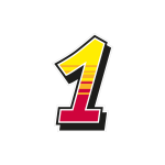 2 stickers set MALOSSI Enko4 "number 1"  12x19cm