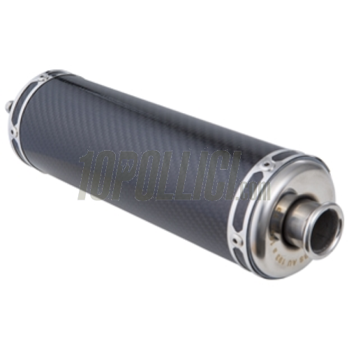 Silenziatore per espansioni SIP PERFORMANCE NG/2.0 e PM Tuning, l=270 mm, Ø=77 mm, Øi=25 mm, carbonio