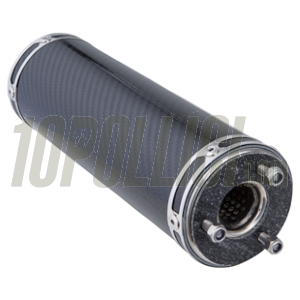 Silenziatore per espansioni SIP PERFORMANCE NG/2.0 e PM Tuning, l=270 mm, Ø=77 mm, Øi=25 mm, carbonio