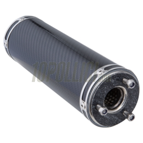 Silenziatore per espansioni SIP PERFORMANCE NG/2.0 e PM Tuning, l=270 mm, Ø=77 mm, Øi=25 mm, carbonio