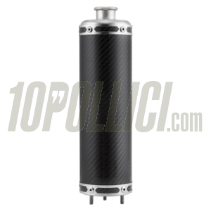 Silenziatore per espansioni SIP PERFORMANCE NG/2.0 e PM Tuning, l=270 mm, Ø=77 mm, Øi=25 mm, carbonio