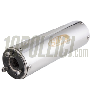 Silenziatore per espansioni SIP PERFORMANCE NG/2.0 e PM Tuning, l=270 mm, Ø=77 mm, Øi=25 mm, acciaio inossidabile