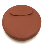 Spare wheel cover for 10" tyres, artificial leather, brown, with bag