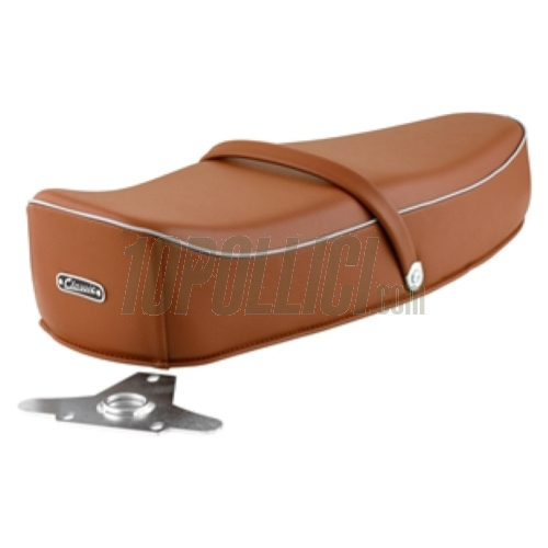 Seat SIP "Classic Comfort" for Vespa 125 VNA, VNB, GT, GTR, Super, TS, 150 VBA, VBB, GL, Sprint, Super - brown
