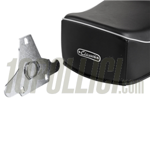 Seat SIP "Classic Comfort" for Vespa 125 VNA, VNB, GT, GTR, Super, TS, 150 VBA, VBB, GL, Sprint, Super - black