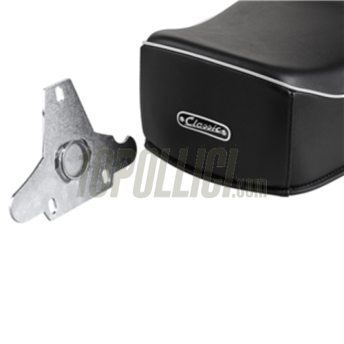Seat SIP "Classic Comfort" for Vespa 125 VNA, VNB, GT, GTR, Super, TS, 150 VBA, VBB, GL, Sprint, Super - black