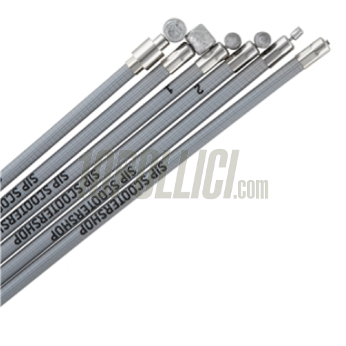 Cable Kit SIP PERFORMANCE , PE inliner, for Vespa V1-15, V30-33, VM, VN, VL, VB - grey, Hoffmann, ACMA