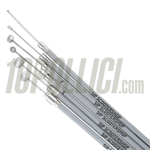 Cable Kit SIP PERFORMANCE , PE inliner, for Vespa V1-15, V30-33, VM, VN, VL, VB - grey, Hoffmann, ACMA