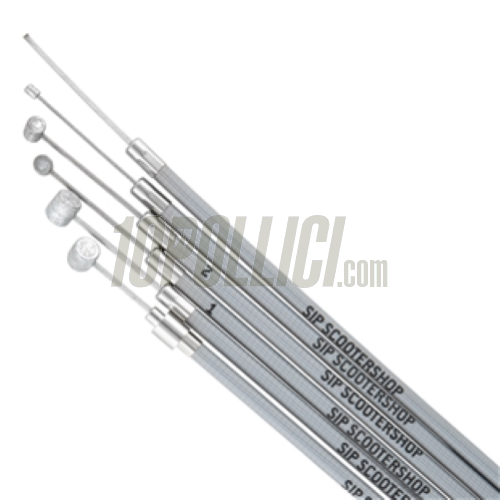 Cable Kit SIP PERFORMANCE , PE inliner, for Vespa V1-15, V30-33, VM, VN, VL, VB - grey, Hoffmann, ACMA