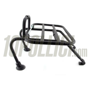 Front luggage carrier for Vespa 50, 90, 125 ET3 Primavera, PK, Sprint, Super, Rally, GT, GL, GS, TS, PX, PE, T5, LML, distance to frame 15cm - black