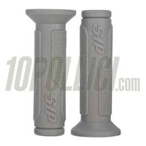 Grips SIP PORDOI Vespa 50, 90, 125 ET3 Primavera, GT, GTR, Super, TS, GL, Sprint, 180SS, 200 Rally, PX, PE, Lusso, '98, MY, Ø 24-24 mm, l 125 mm, rubber, grtavel grey, RAL 7032