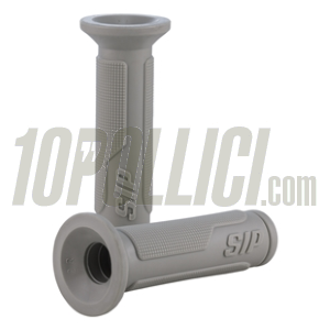 Grips SIP PORDOI Vespa 50, 90, 125 ET3 Primavera, GT, GTR, Super, TS, GL, Sprint, 180SS, 200 Rally, PX, PE, Lusso, '98, MY, Ø 24-24 mm, l 125 mm, rubber, grtavel grey, RAL 7032