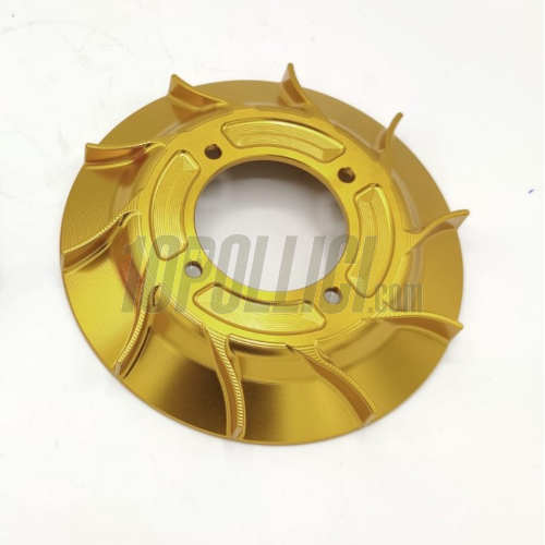 CNC aluminium fan VMC 14 flaps for VMC ignitions - gold