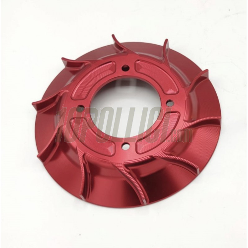 Ventola VMC in alluminio CNC 10 alette per accensioni VMC - rosso
