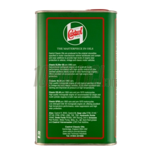 Gearbox Oil CASTROL Classic XL SAE 30, 1lt, for gear-shifted scooters