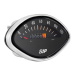 Speedometer Sip Vespa VBA, VBB, Sprint, GT, GL, GS, 180 SS - 120 Km/h, black