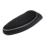 Sport Seat BGM PRO Sport Vespa PX, also for Vespa GT, Super, TS, Sprint - black with grey hem