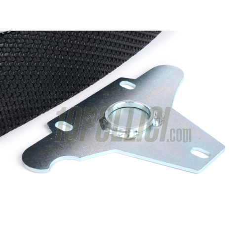 Sport Seat BGM PRO Sport Vespa PX, also for Vespa GT, Super, TS, Sprint - black with grey hem