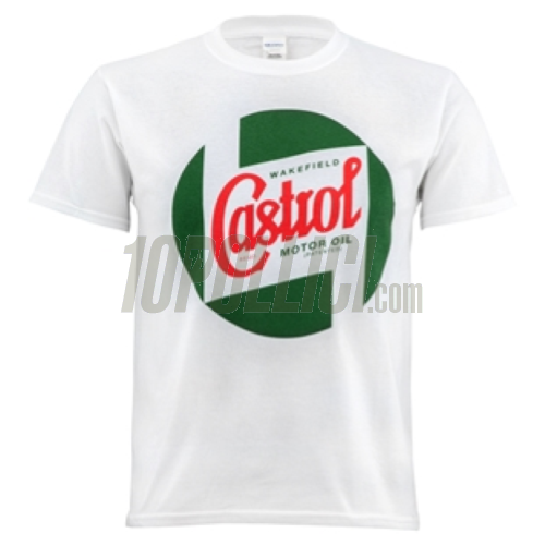 T-shirt CASTROL Classic - white, size M