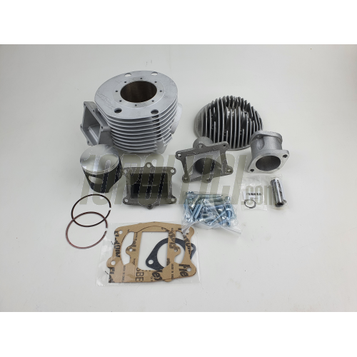 Racing cylinder QUATTRINI M-200-S '25 67x56.5 for Smallframe + Racing exhaust QUATTRINI M3-200-S for M200 cylinderkit Vespa Smallframe
