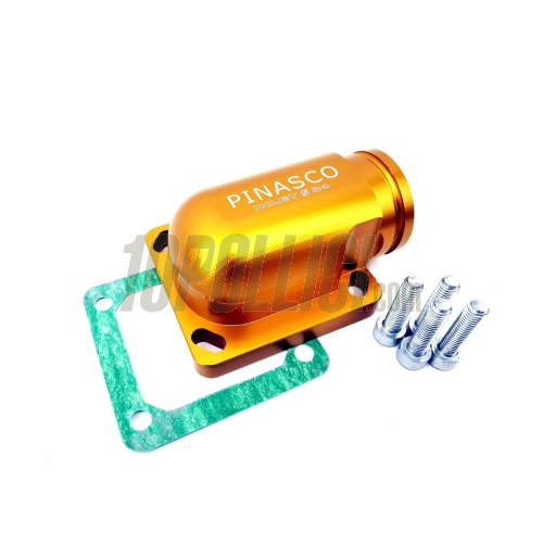 Gold Full CNC PINASCO mainfold Ø 34mm for RD350 type reed valve itake lower part  for VESPA Largeframe