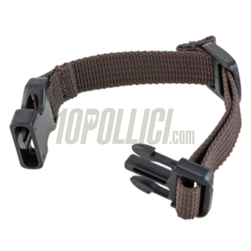 Mounting strap bag SIP CLASSIC for rack Vespa, short size, rear, nylon, brown
