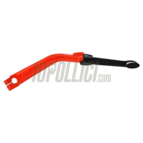 Foldable Kickstarter Lever SIP Vespa PX, PE, Cosa, LML Star/Stella 2T-4T - aluminium and steel, black and red