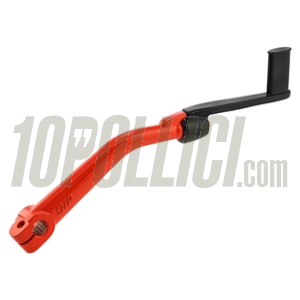 Foldable Kickstarter Lever SIP Vespa PX, PE, Cosa, LML Star/Stella 2T-4T - aluminium and steel, black and red