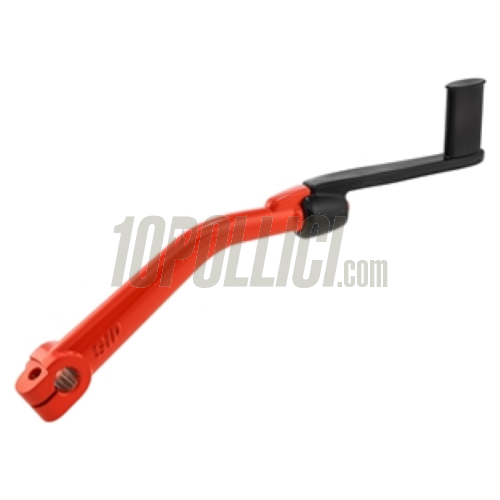 Foldable Kickstarter Lever SIP Vespa PX, PE, Cosa, LML Star/Stella 2T-4T - aluminium and steel, black and red